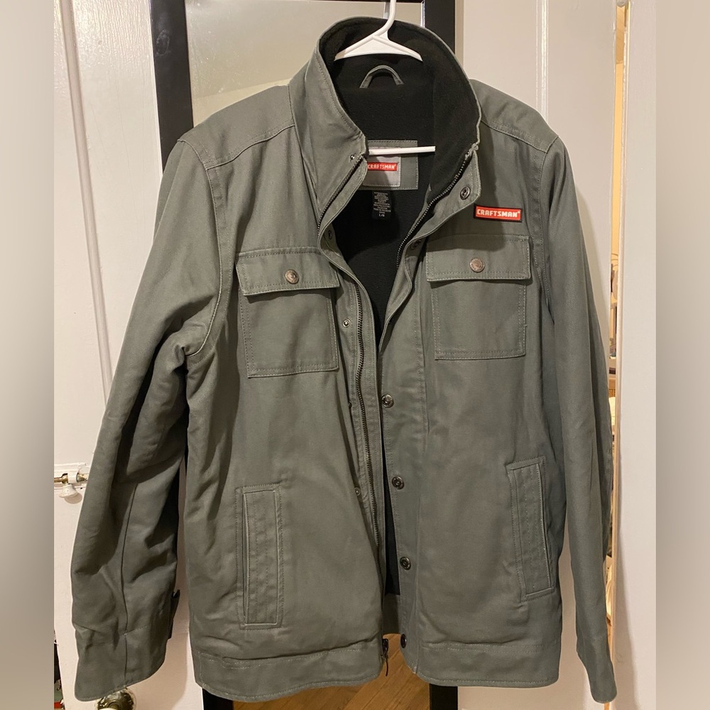 Men’s Large Craftsman Fleece Lined Heavy Work Coat